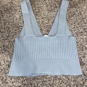 American Threads crochet cropped tank top